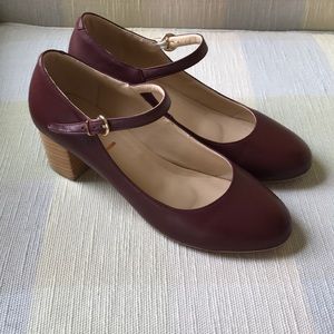 Oxblood Mary Janes